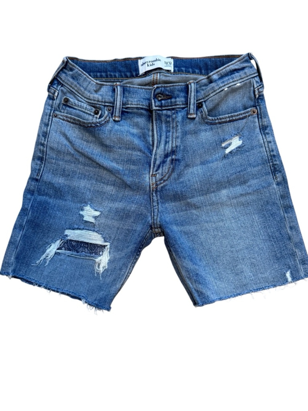 Abercrombie Kids Distressed Denim Shorts Boys Size 11/12